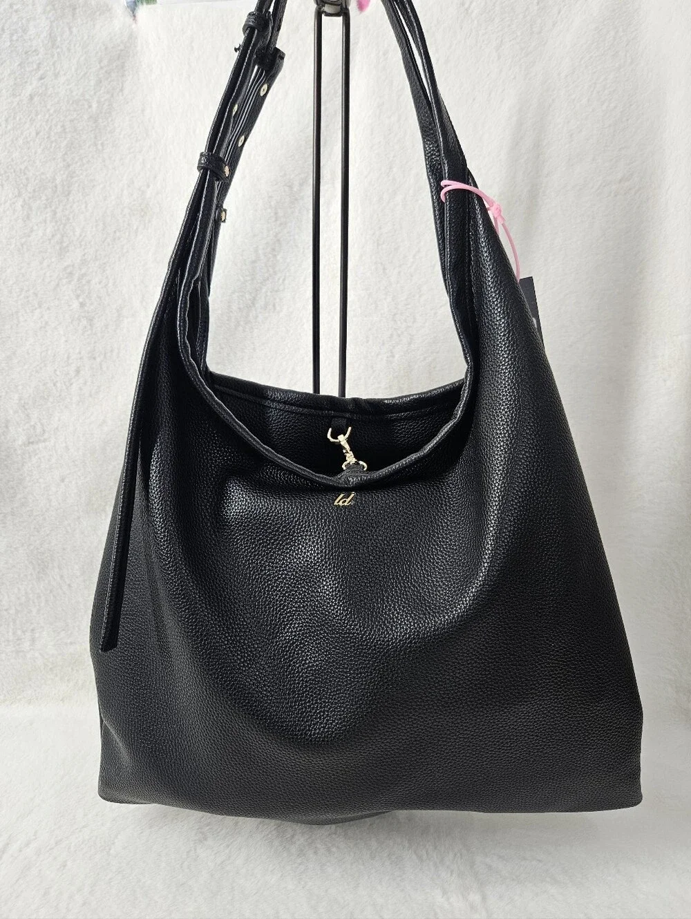 NWT Like Dreams Black Hobo Tote Bag - Picture 1 of 7